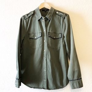 Sanctuary Olive green Button up Size Large